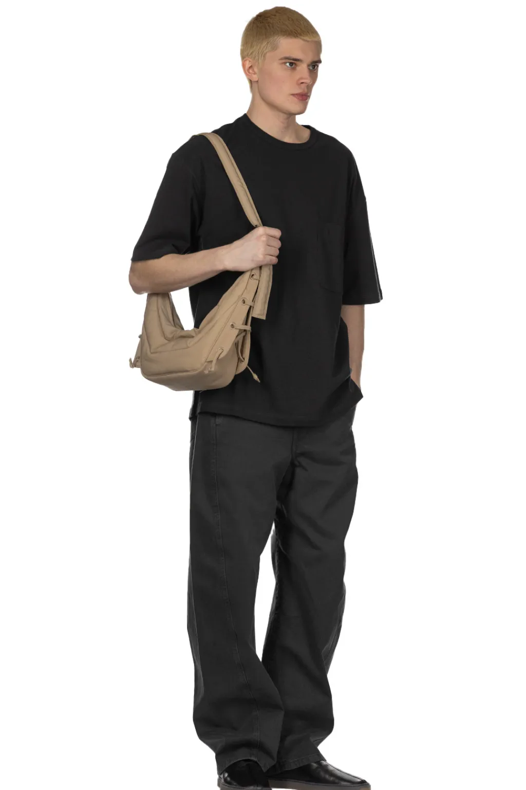 Fashion LEMAIRE Boxy Short Sleeve T-Shirt - Jet Black
