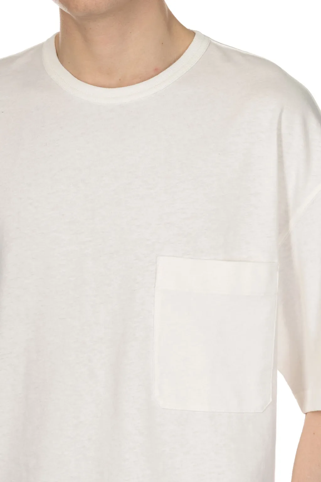 Fashion LEMAIRE Boxy SS T-Shirt - Chalk