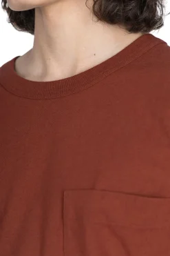 New LEMAIRE BOXY T-SHIRT - CHERRY MAHOGANY