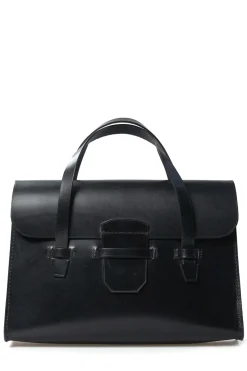New Comme Des Garcons Comme Des Garcons Bridle Leather Bag Large - Black