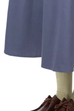Sale NARU Brushed Jersey Flare Skirt - Blue Grey