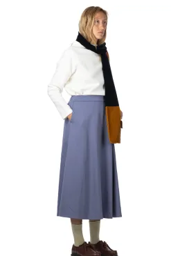 Sale NARU Brushed Jersey Flare Skirt - Blue Grey