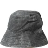 Sale Engineered Garments Bucket Hat - Black Cotton Distressed Print