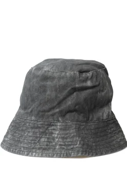 Sale Engineered Garments Bucket Hat - Black Cotton Distressed Print