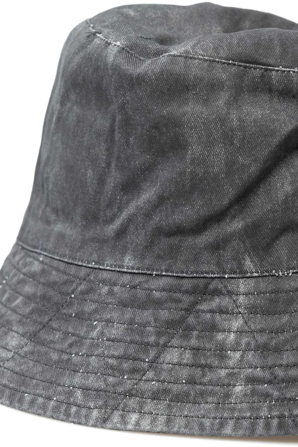 Sale Engineered Garments Bucket Hat - Black Cotton Distressed Print
