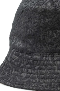 Outlet Engineered Garments Bucket Hat - Black Crest Flocked Jacquard