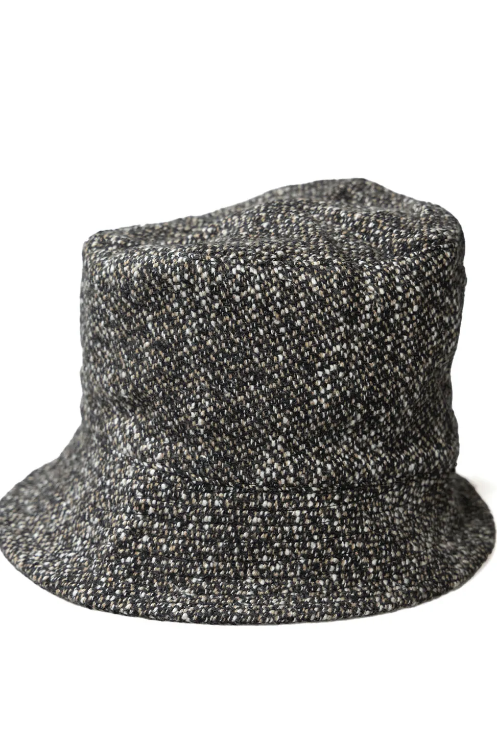 Clearance Engineered Garments Bucket Hat - Brown and Black Wool Homespun