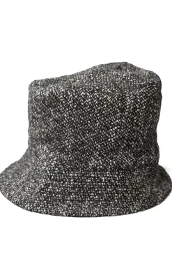Clearance Engineered Garments Bucket Hat - Brown and Black Wool Homespun