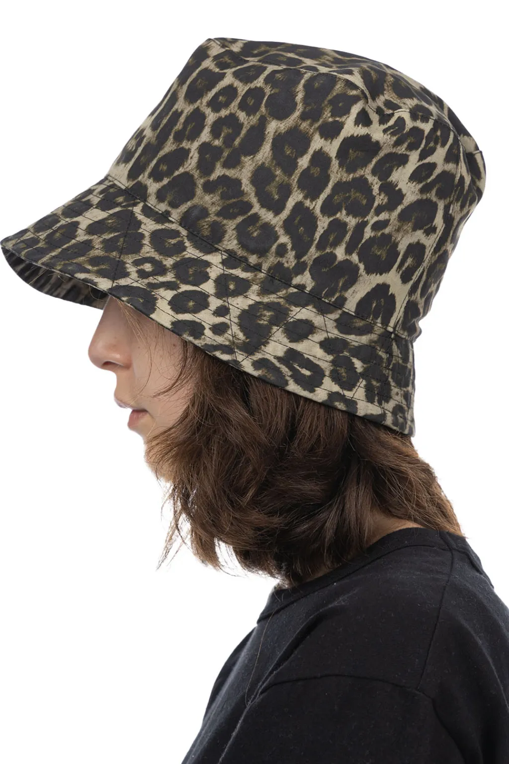Outlet Engineered Garments Bucket Hat - Brown Nyco Leopard Print