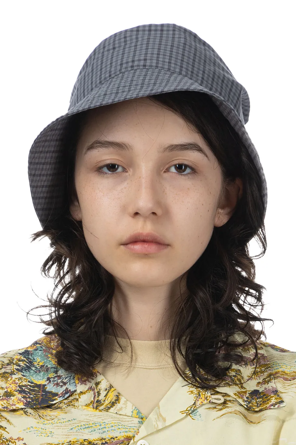 Fashion Engineered Garments Bucket Hat - Grey PC Gunclub Check