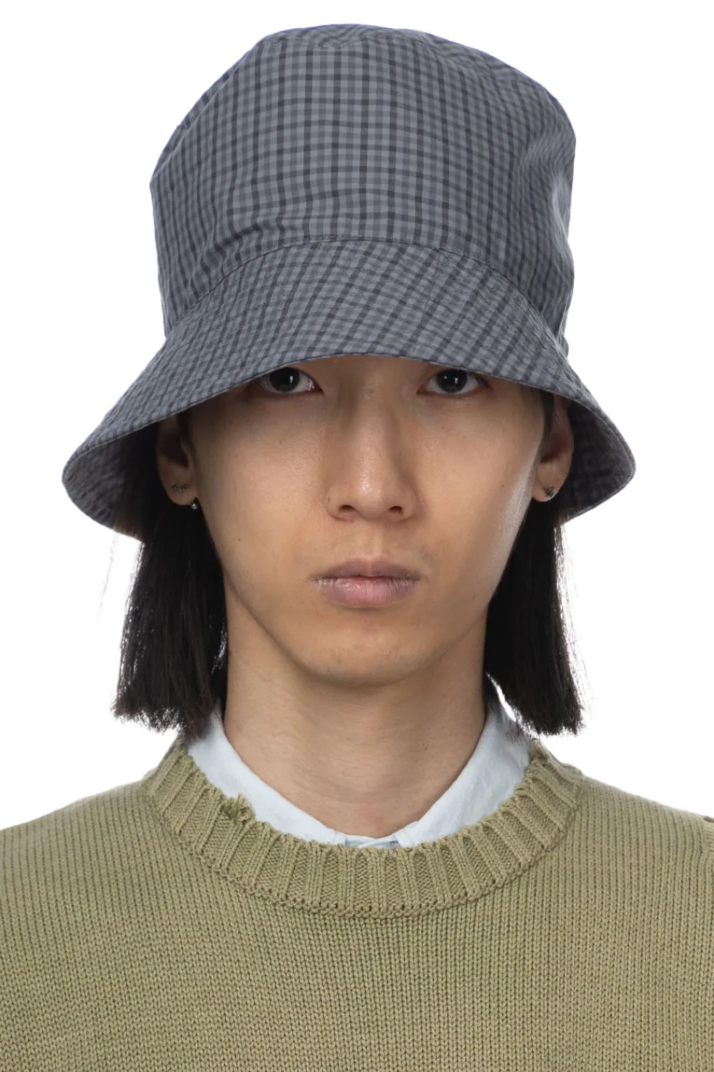 Sale Engineered Garments Bucket Hat - Grey PC Gunclub Check