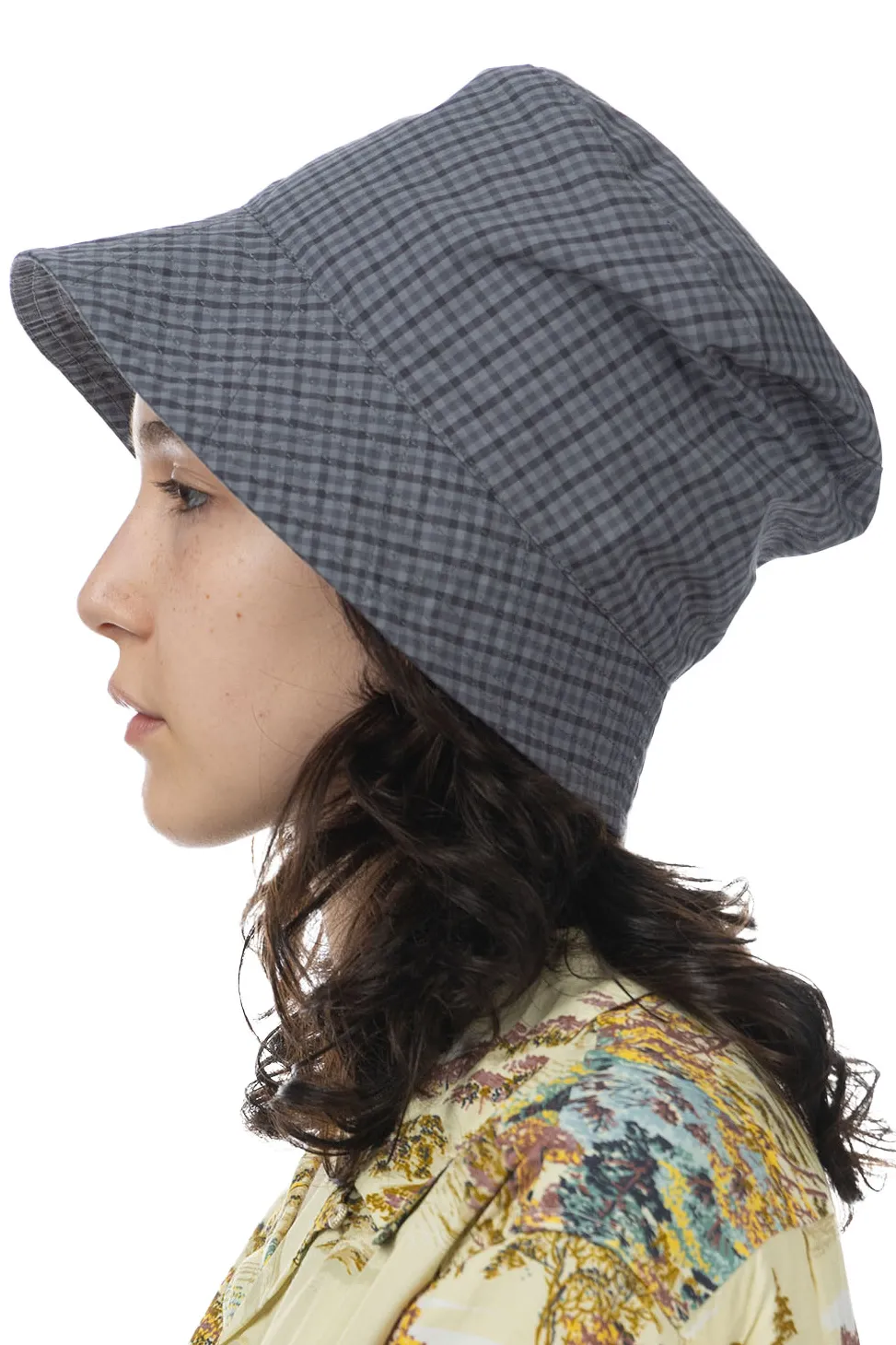 Fashion Engineered Garments Bucket Hat - Grey PC Gunclub Check