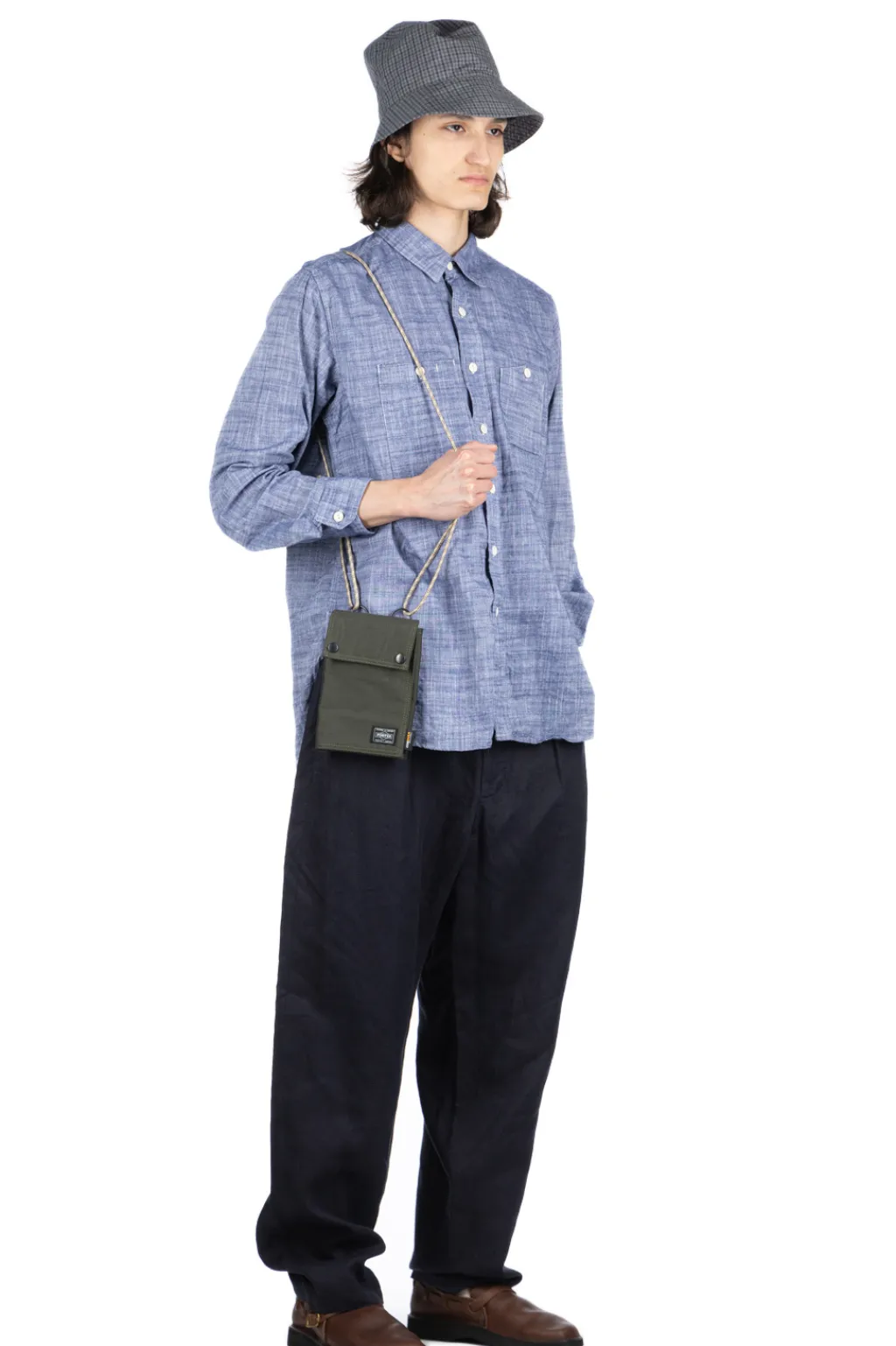 Sale Engineered Garments Bucket Hat - Grey PC Gunclub Check