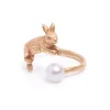 Online Palnart Poc Bunny and Pearl Ring - Gold