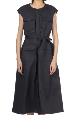 Outlet Engineered Garments Bush Dress - Dk.Navy High Count Twill