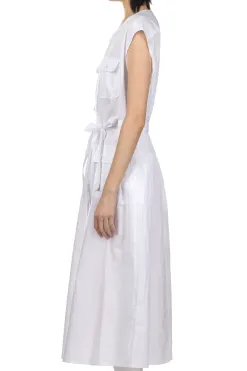 Outlet Engineered Garments Bush Dress - White 100s 2Ply Broadcloth