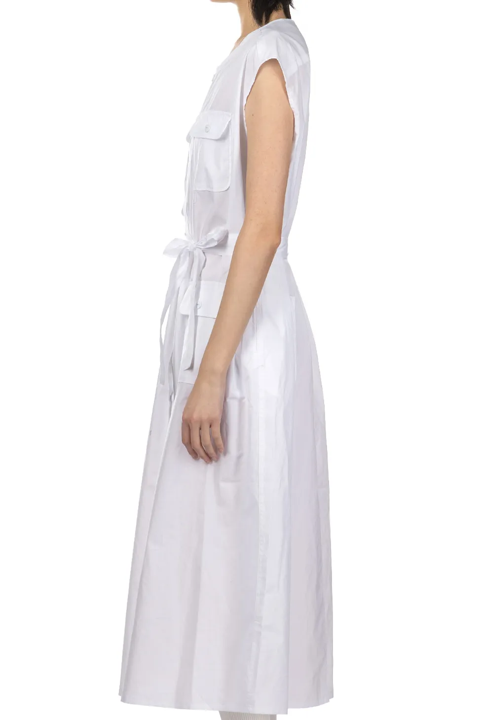 Outlet Engineered Garments Bush Dress - White 100s 2Ply Broadcloth