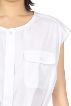Outlet Engineered Garments Bush Dress - White 100s 2Ply Broadcloth