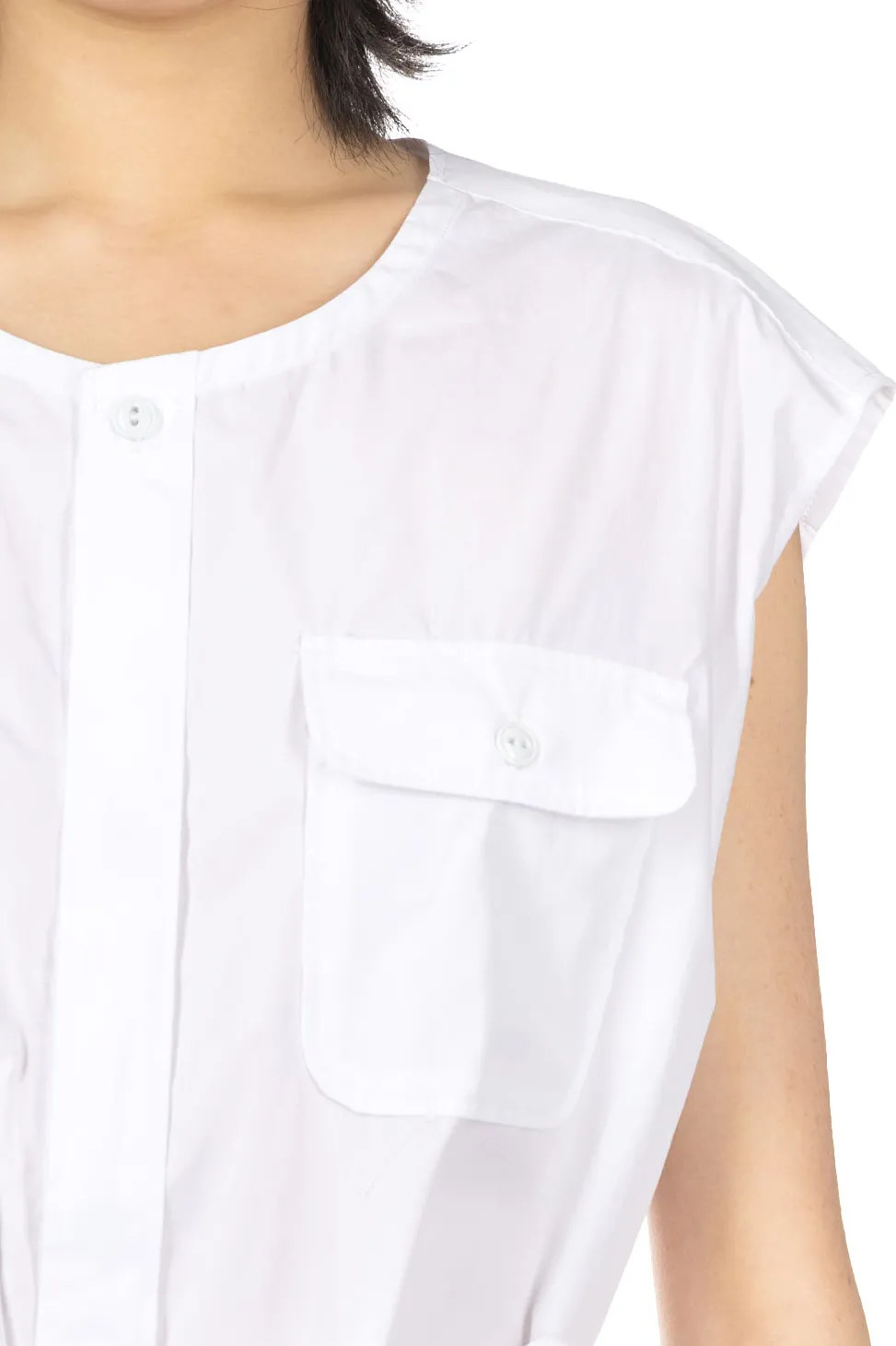 Outlet Engineered Garments Bush Dress - White 100s 2Ply Broadcloth