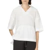 Outlet Manon Butterfly Collar Pullover Shirt - White