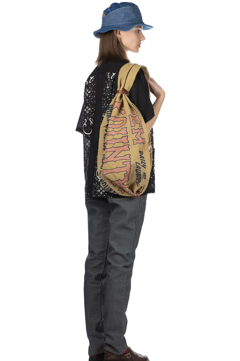 Hot Kapital #8 Canvas SNUFKIN Bag (DENIM REPAIRS) - 4 Color Choices