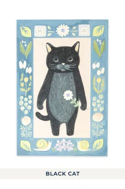 Hot Mino Washi Cat in the Picture Book Post Card - 11 choices