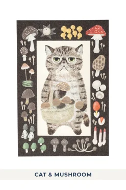 Hot Mino Washi Cat in the Picture Book Post Card - 11 choices