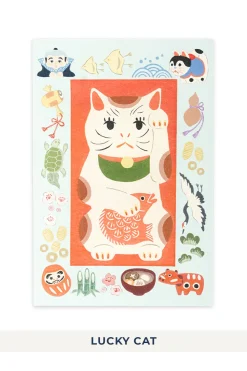Hot Mino Washi Cat in the Picture Book Post Card - 11 choices