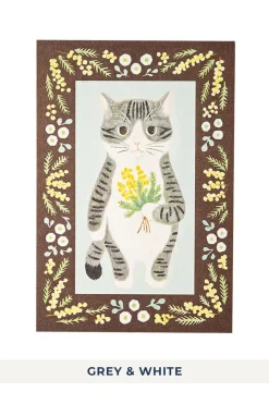 Hot Mino Washi Cat in the Picture Book Post Card - 11 choices