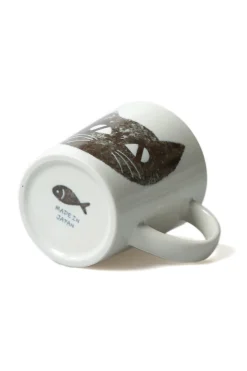 Online Mino Pottery Cat's Face Mug BK