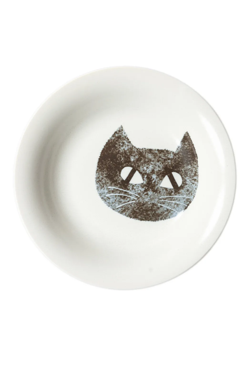 Discount Mino Pottery CAT'S FACE Plate L BK