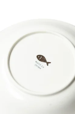 Discount Mino Pottery CAT'S FACE Plate L BK