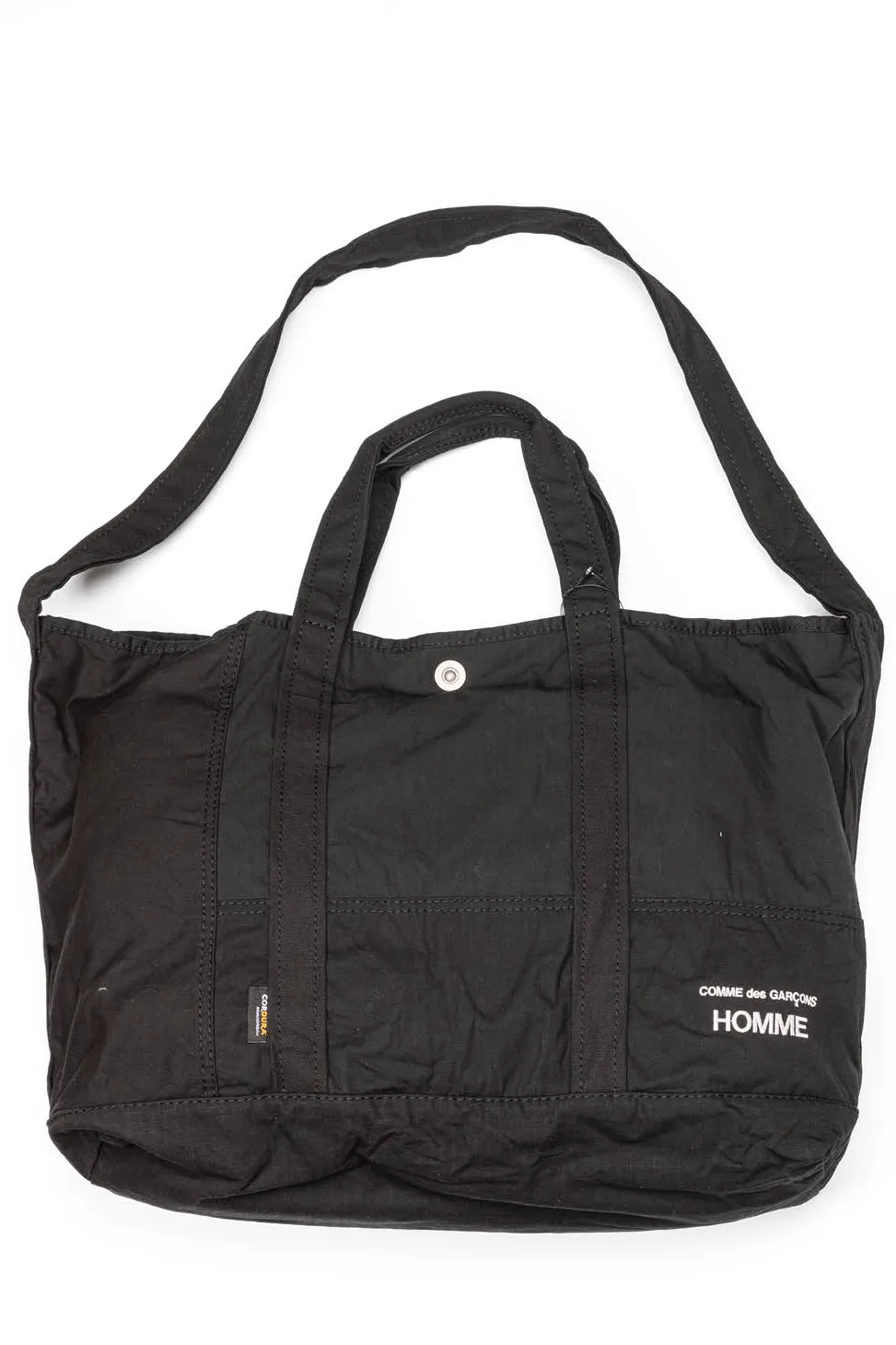 Clearance Comme Des Garcons Homme CDG Homme Logo Tote Bag - Black