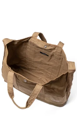 Best Comme Des Garcons Homme CDG Homme Logo Tote Bag - Beige