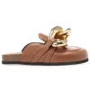 Sale JW Anderson Chain Loafer Leather Mules - Pecan