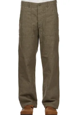 Sale OrSlow Chambray Fatigue Pants Regular Fit - Dusty Olive