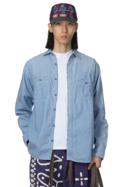 Discount Kapital Chambray KOUNTRY Work Shirt (RAIN REMAKE)