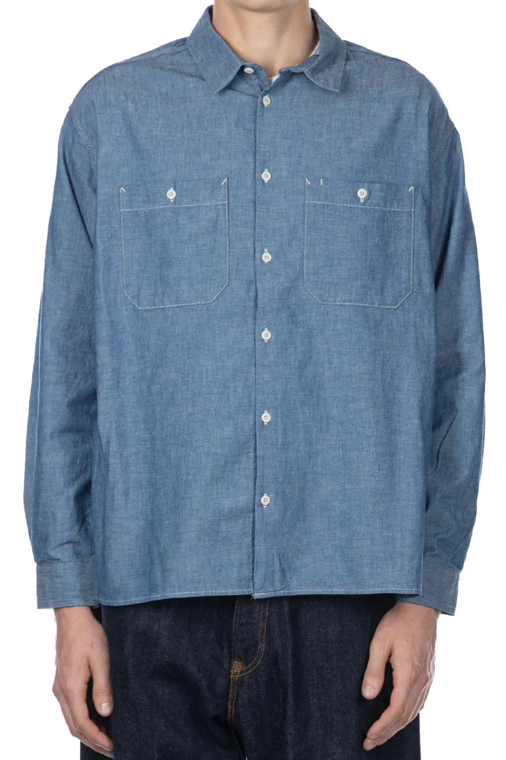 Clearance Ordinary Fits Chambray Work Shirt - Indigo