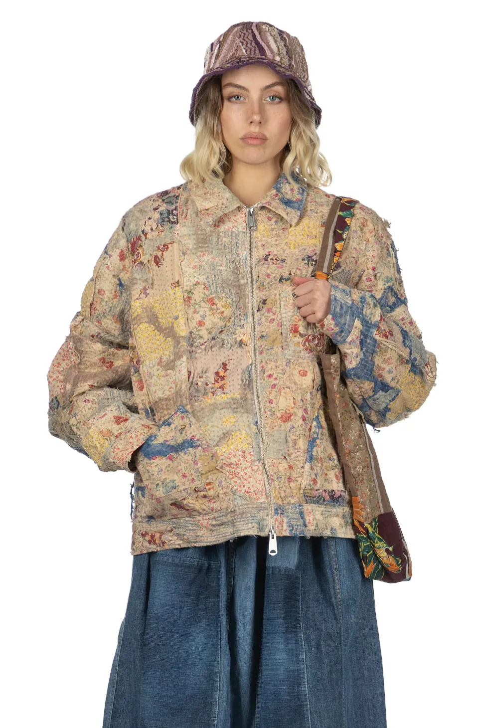 Online Kapital Champetre BORO ZIP UP Blouson (VirginMary)