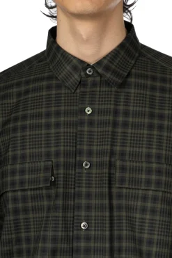Outlet SOFTHYPHEN Check Flannel Zip Pocket Shirt