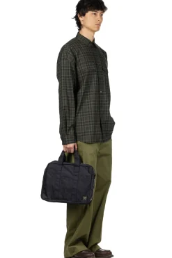 Outlet SOFTHYPHEN Check Flannel Zip Pocket Shirt