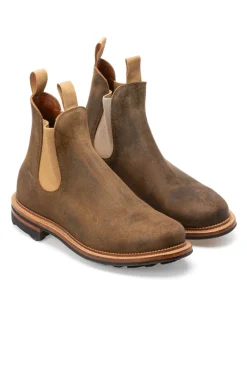 Clearance Viberg Chelsea Boot Waxy Commander - Antique