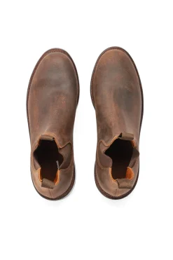 New Viberg Chelsea Boot Waxy Commander - Urban Brown