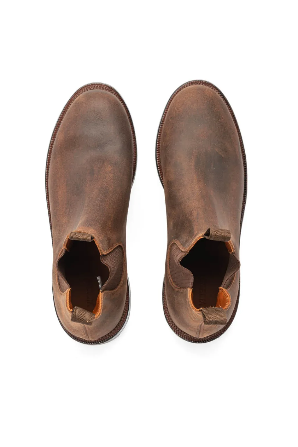 New Viberg Chelsea Boot Waxy Commander - Urban Brown