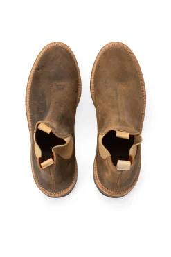 Clearance Viberg Chelsea Boot Waxy Commander - Antique
