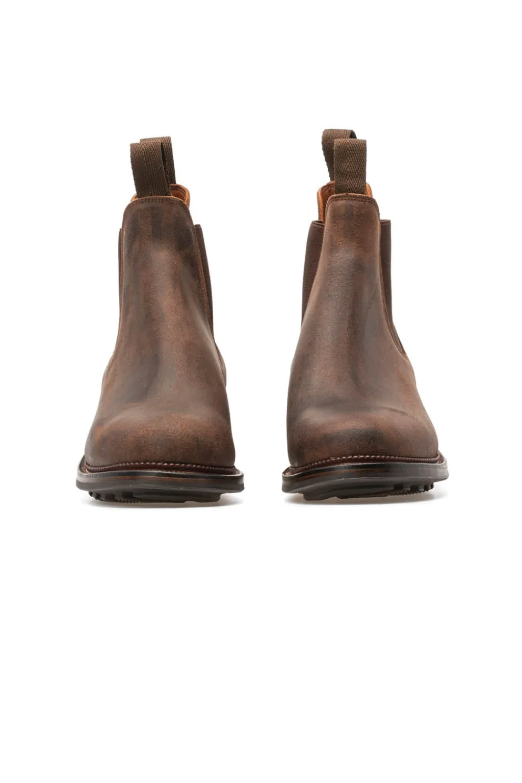 New Viberg Chelsea Boot Waxy Commander - Urban Brown