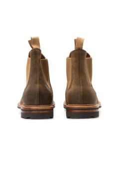 Clearance Viberg Chelsea Boot Waxy Commander - Antique