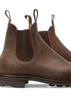 New Viberg Chelsea Boot Waxy Commander - Urban Brown