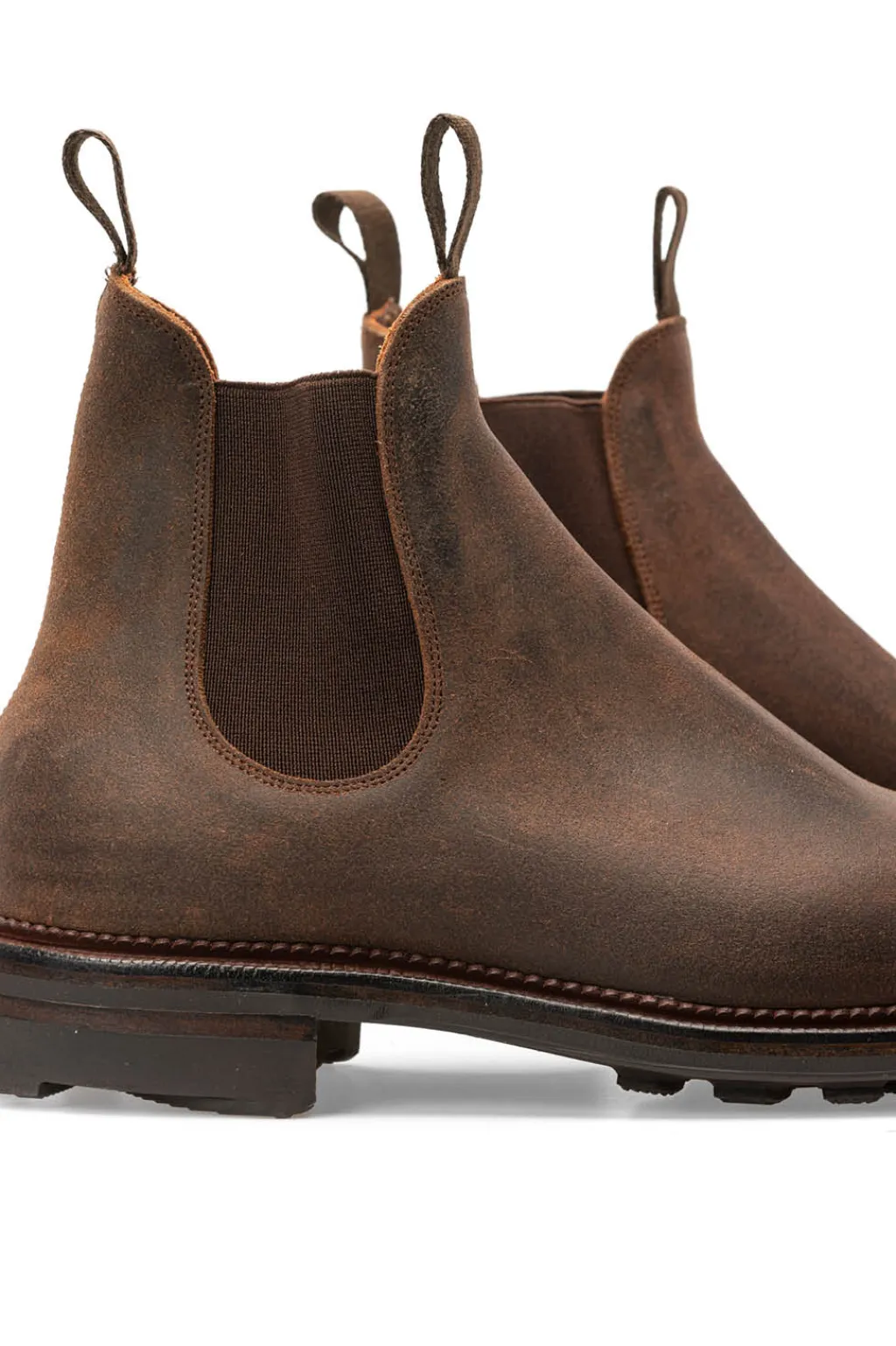 New Viberg Chelsea Boot Waxy Commander - Urban Brown