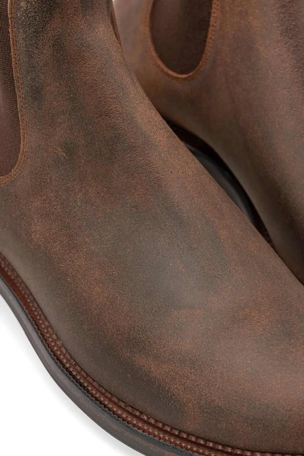 New Viberg Chelsea Boot Waxy Commander - Urban Brown